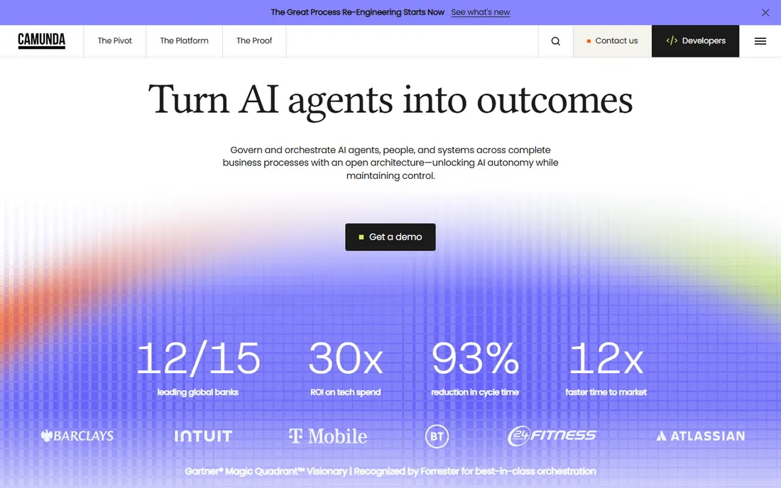 Camunda homepage