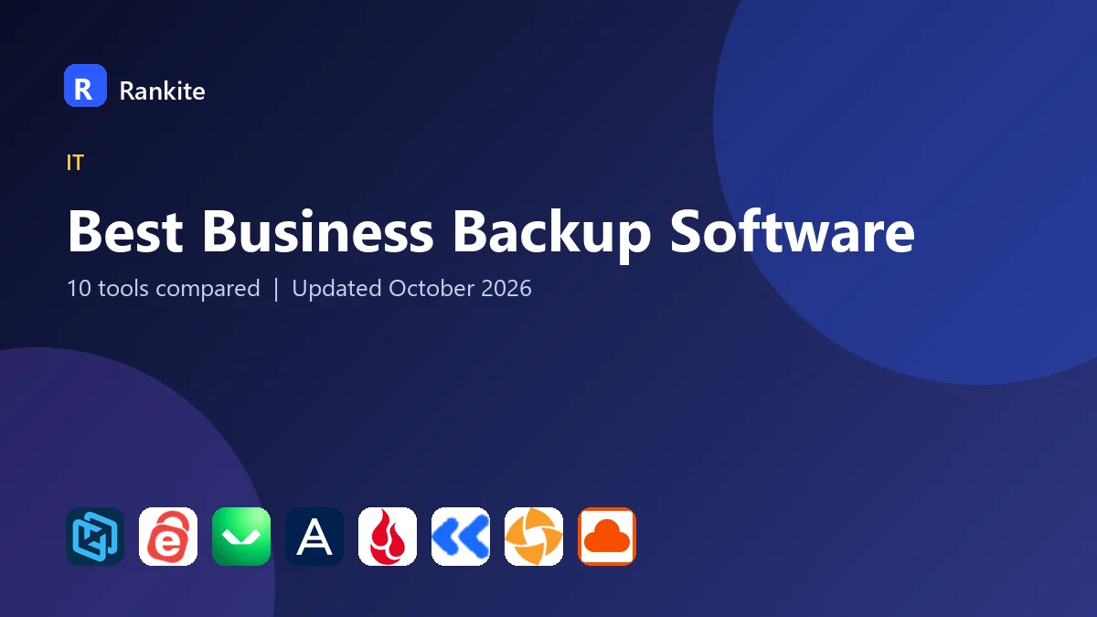 Best Business Backup Software in 2026: 10 Tools Compared
