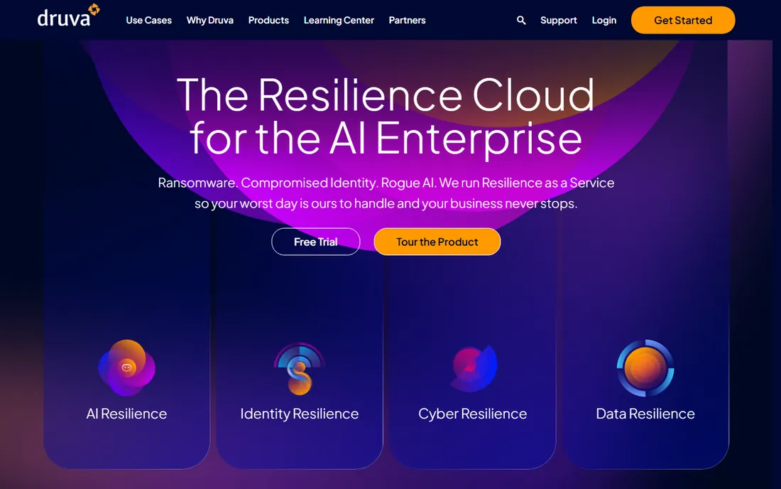 Druva homepage