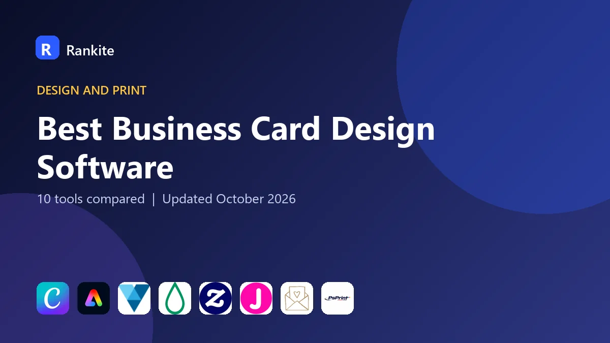 Best Business Card Design Software in 2026: 10 Tools Compared