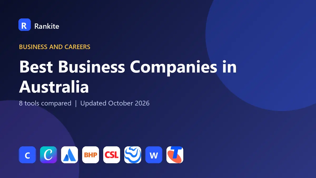Best Business Companies in Australia in 2026: 8 Tools Compared