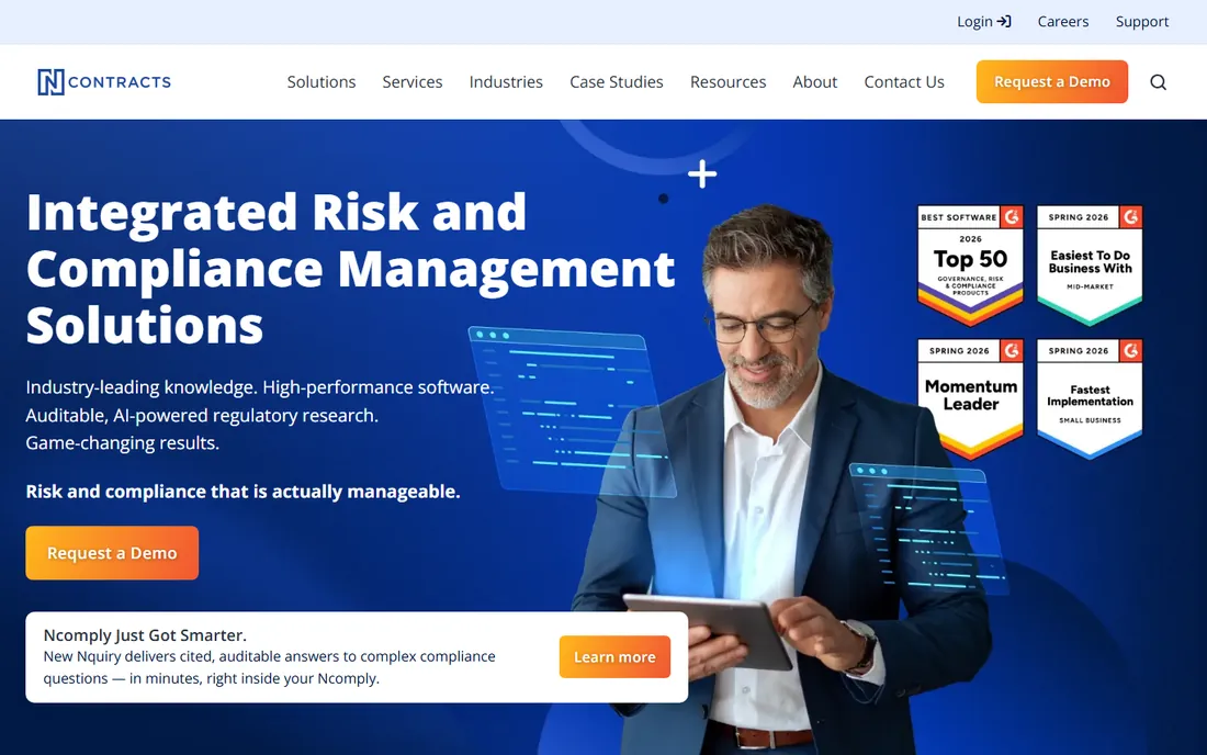 Ncontracts homepage
