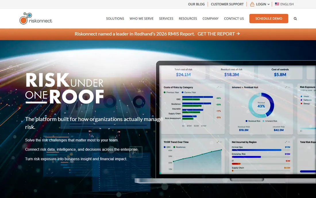 Riskonnect homepage