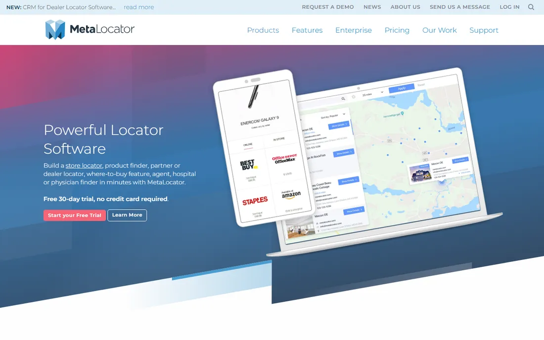 MetaLocator homepage