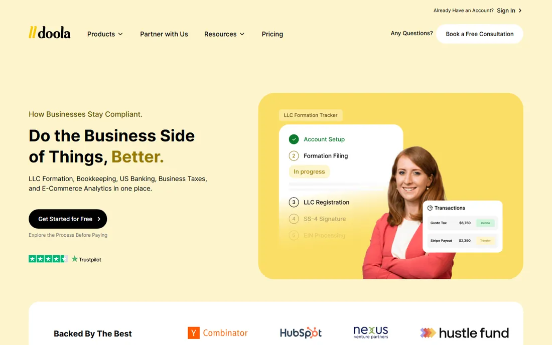 doola homepage