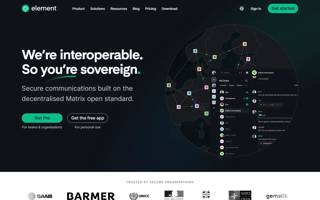 Element homepage