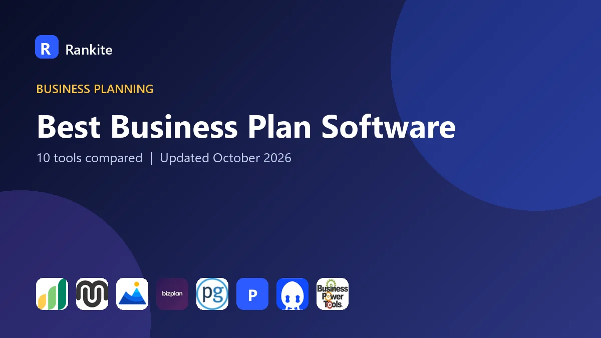 Best Business Plan Software: 10 Tools Compared