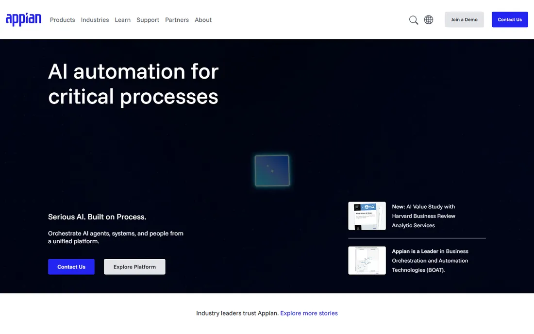 Appian homepage