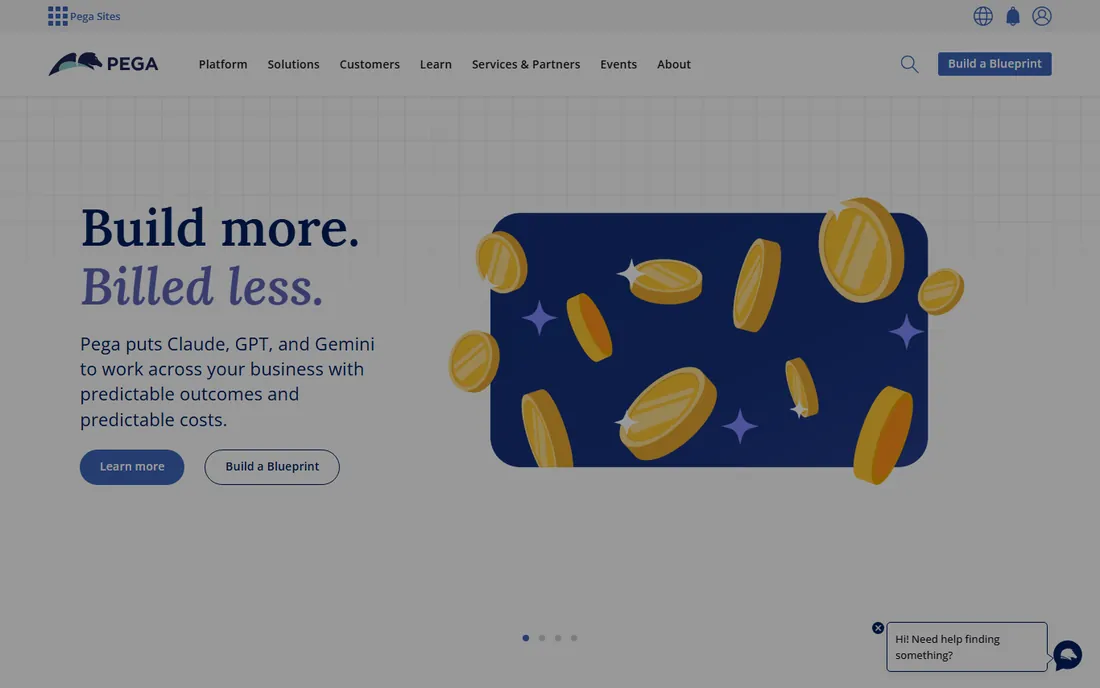 Pega homepage