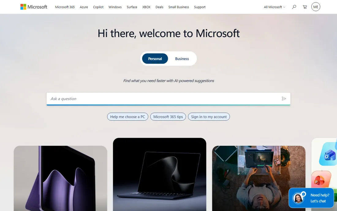 Microsoft Visio homepage