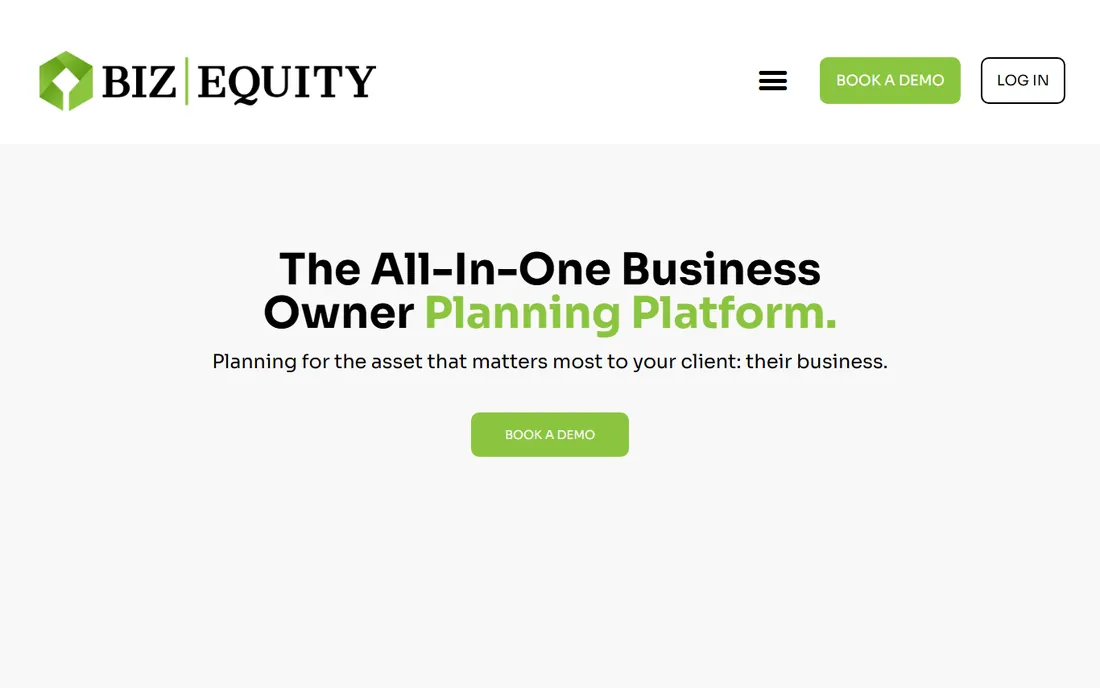 BizEquity homepage