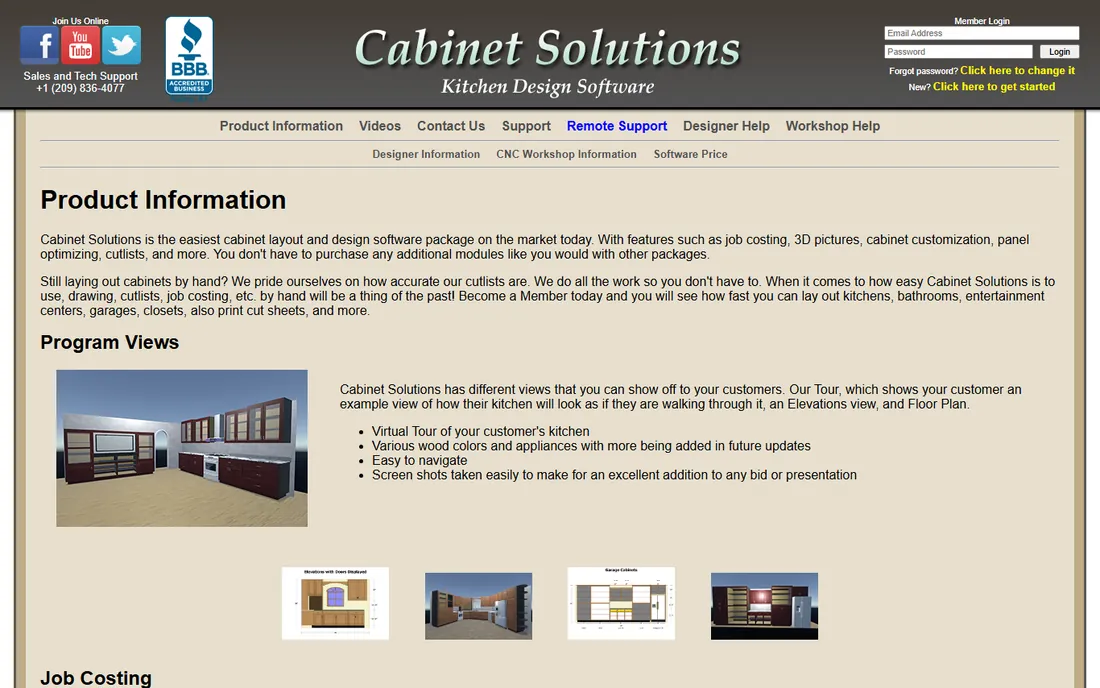 Cabinet Solutions homepage