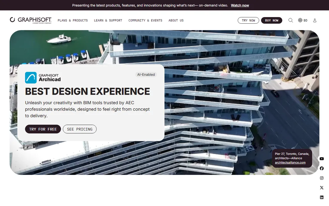 ArchiCAD homepage