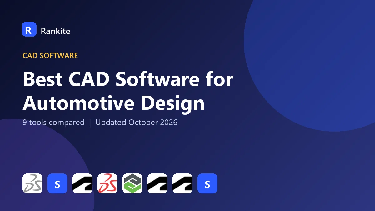 Best CAD Software for Automotive Design in 2026: 9 Tools Compared