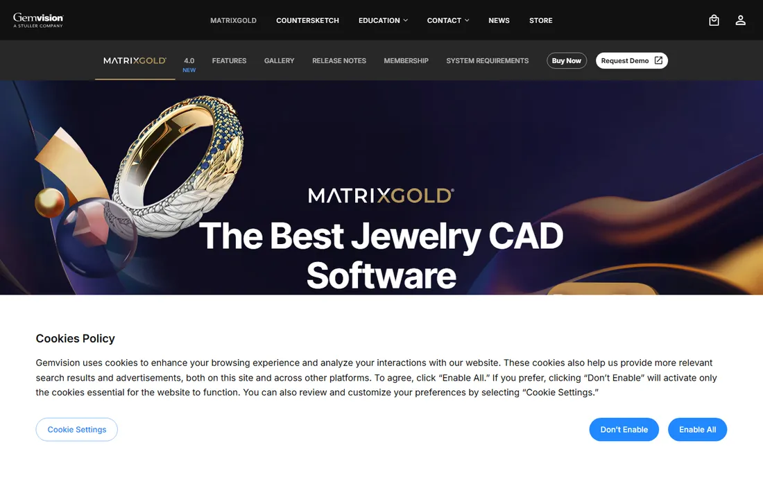 MatrixGold homepage