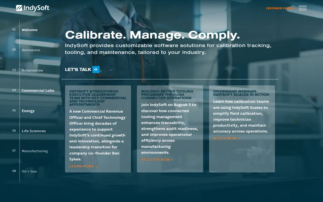 IndySoft homepage