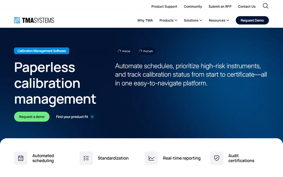 ProCalV5 homepage
