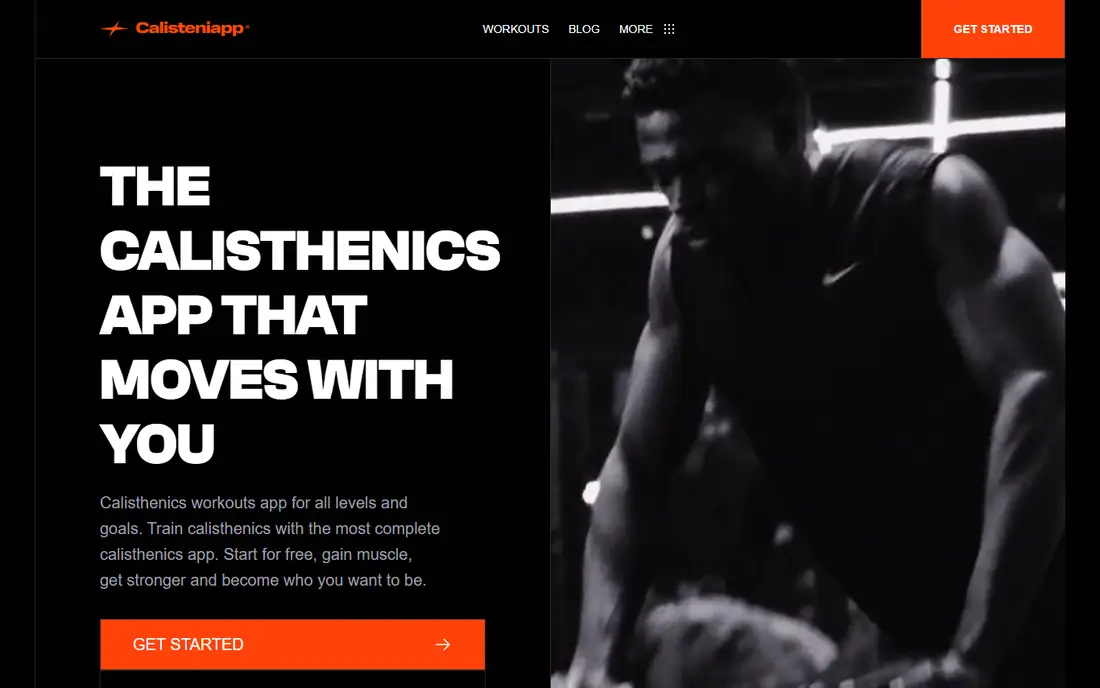Calisteniapp homepage