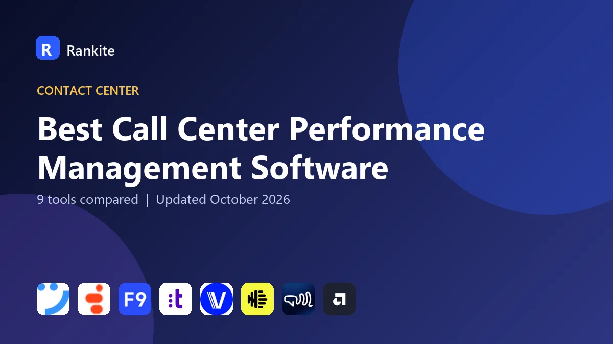 Best Call Center Performance Management Software in 2026: 9 Tools Compared