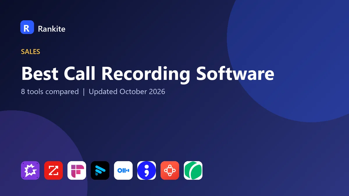 Best Call Recording Software in 2026: 8 Tools Compared