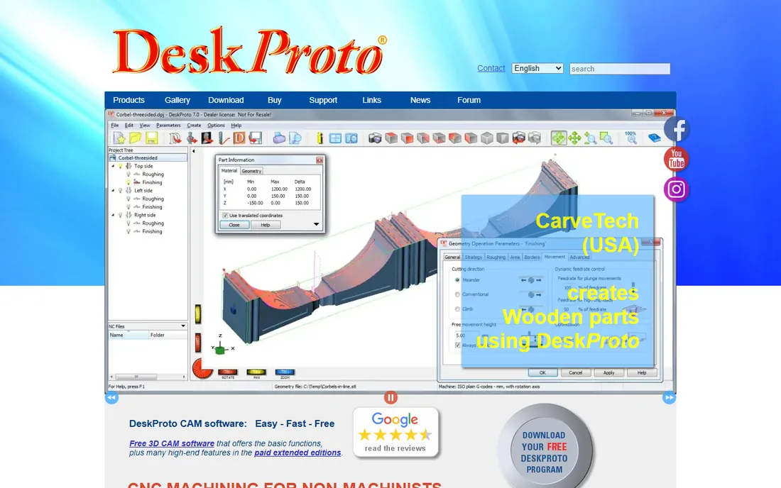 DeskProto homepage