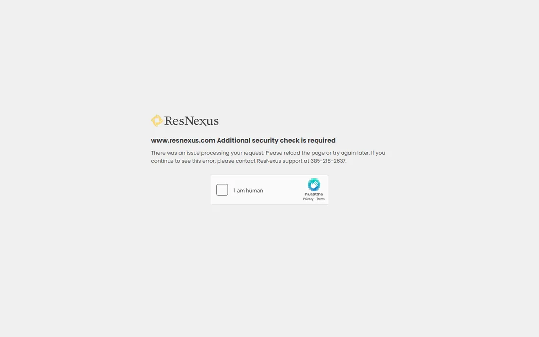 ResNexus homepage