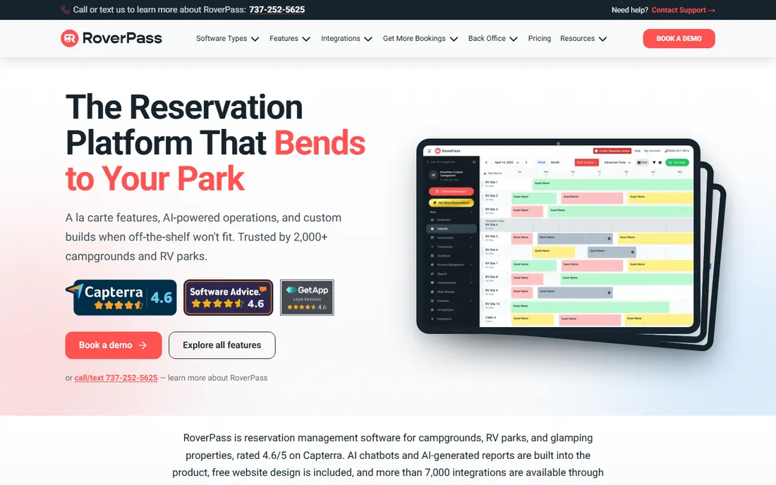 RoverPass homepage
