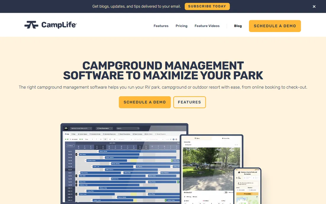 CampLife homepage