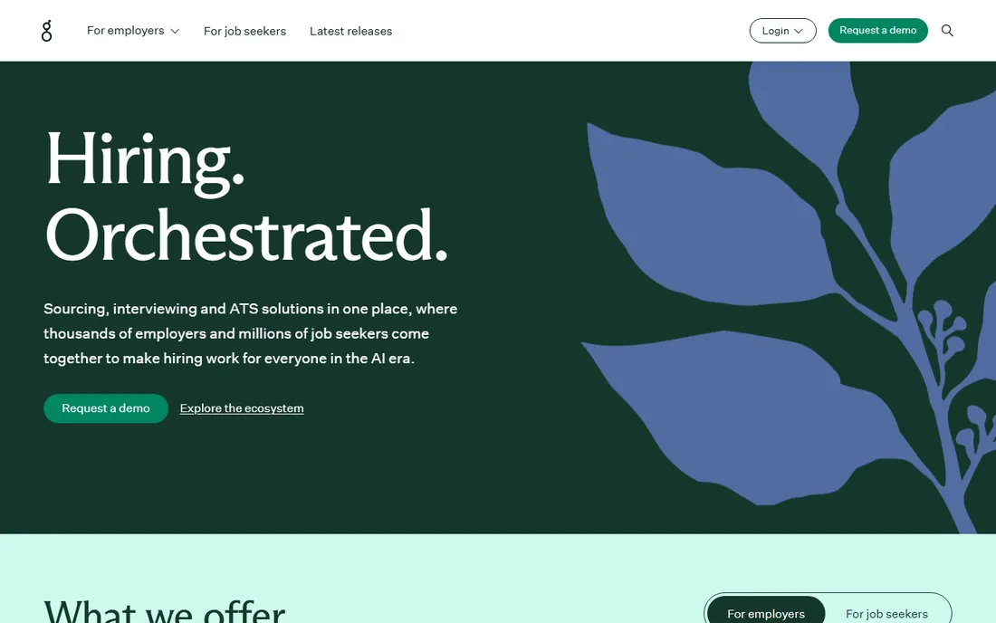 Greenhouse homepage