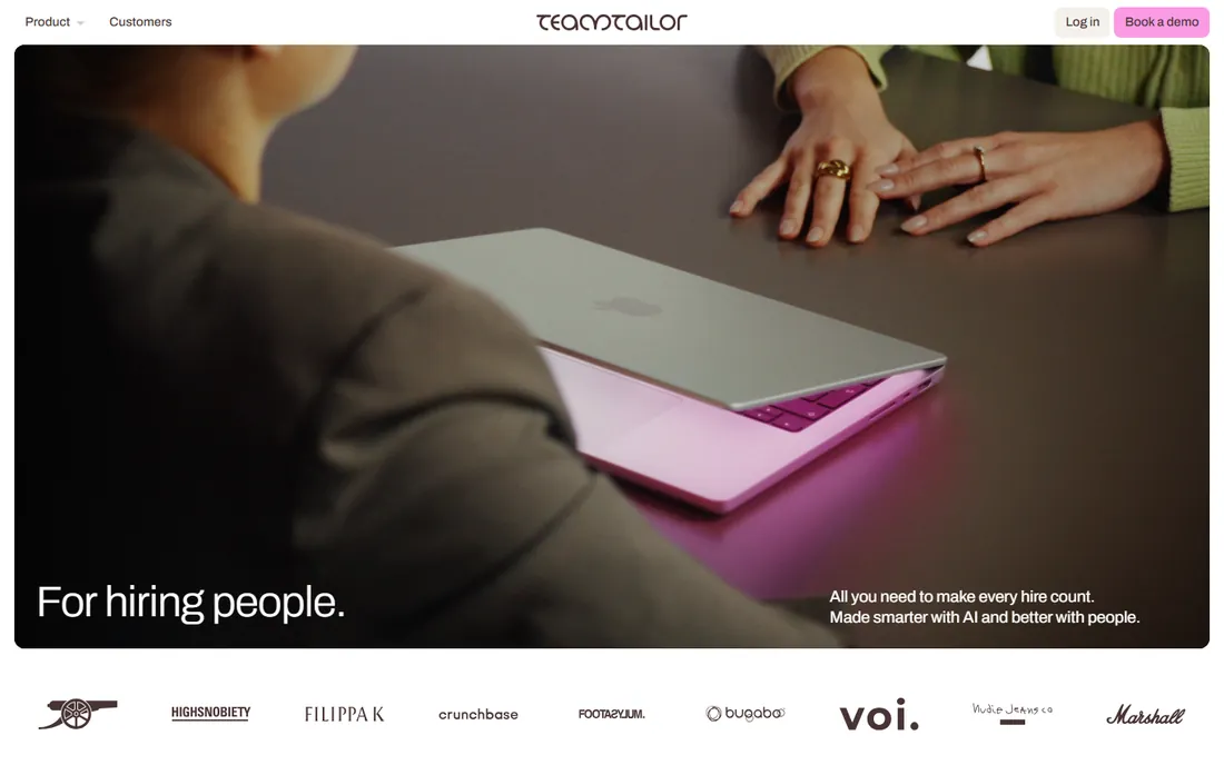 Teamtailor homepage