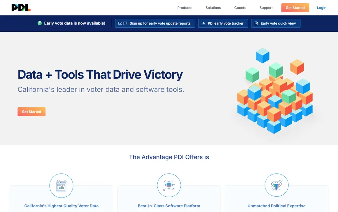 PDI Campaign Connect homepage