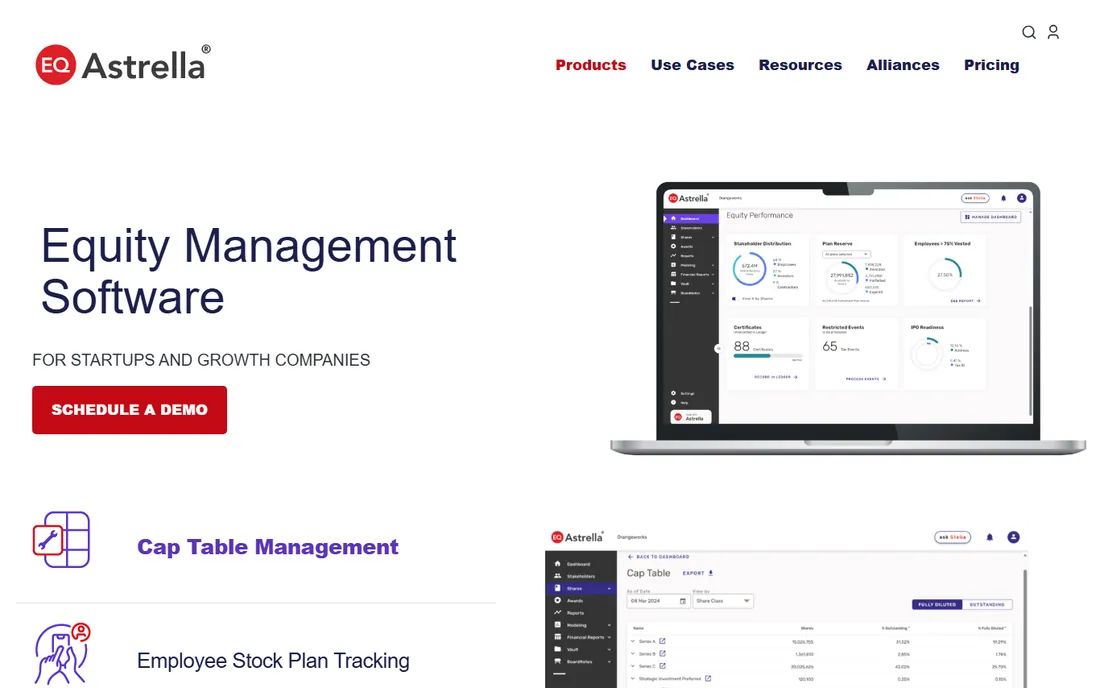 Astrella homepage
