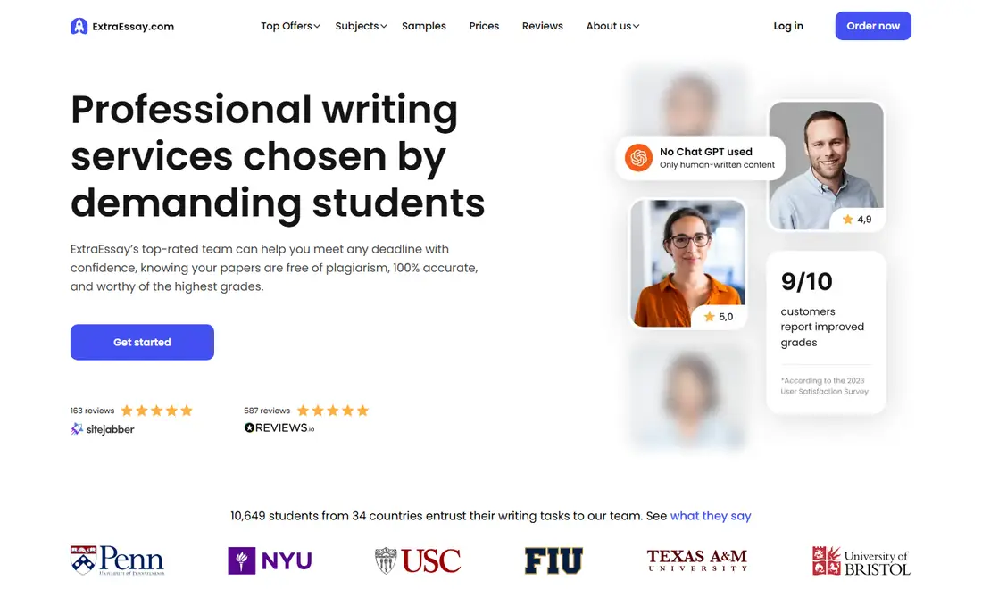 ExtraEssay homepage