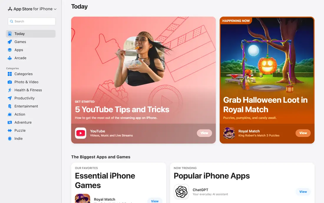 Indyx homepage