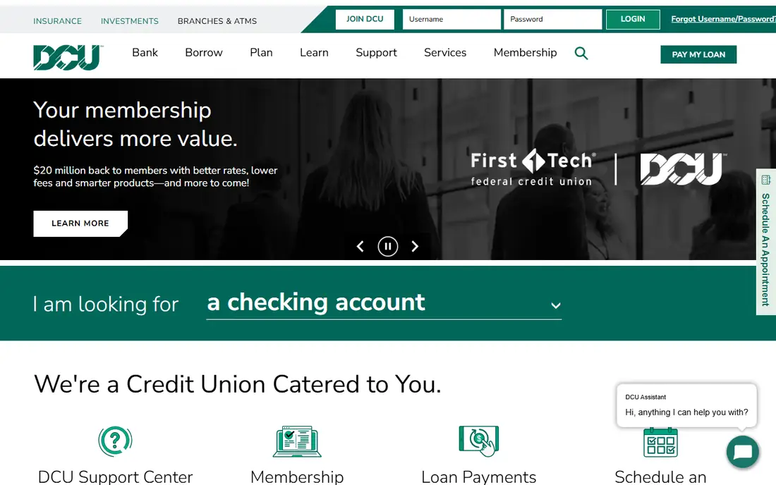 DCU homepage