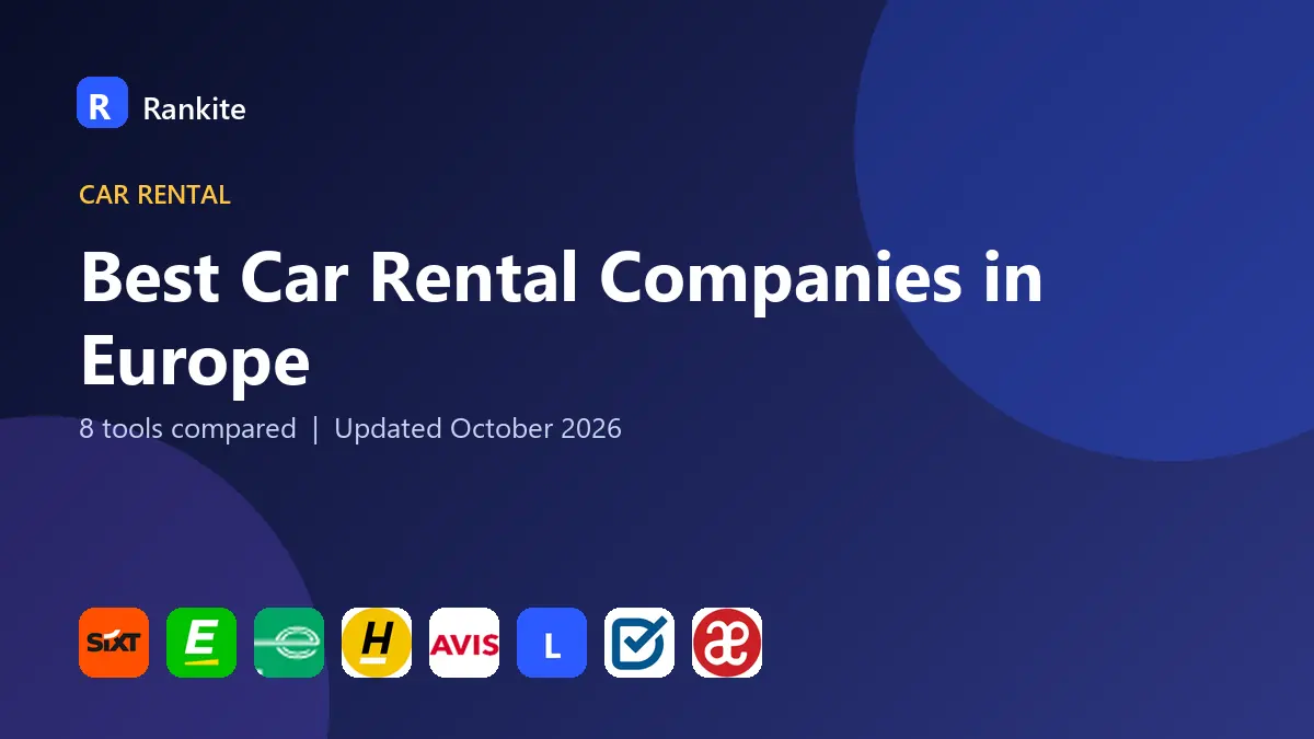 Best Car Rental Companies in Europe in 2026: 8 Tools Compared