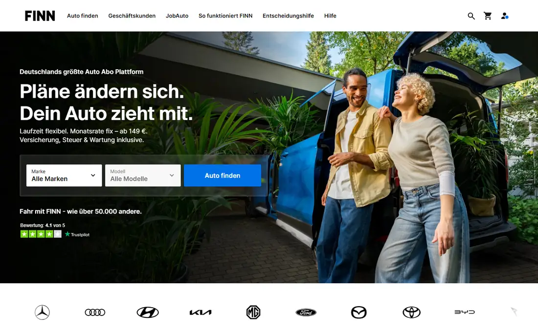 Finn homepage