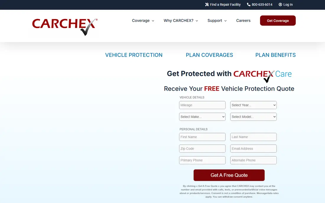 CARCHEX homepage