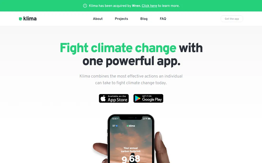 Klima homepage