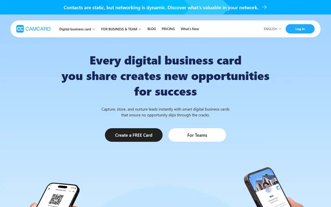 CamCard homepage