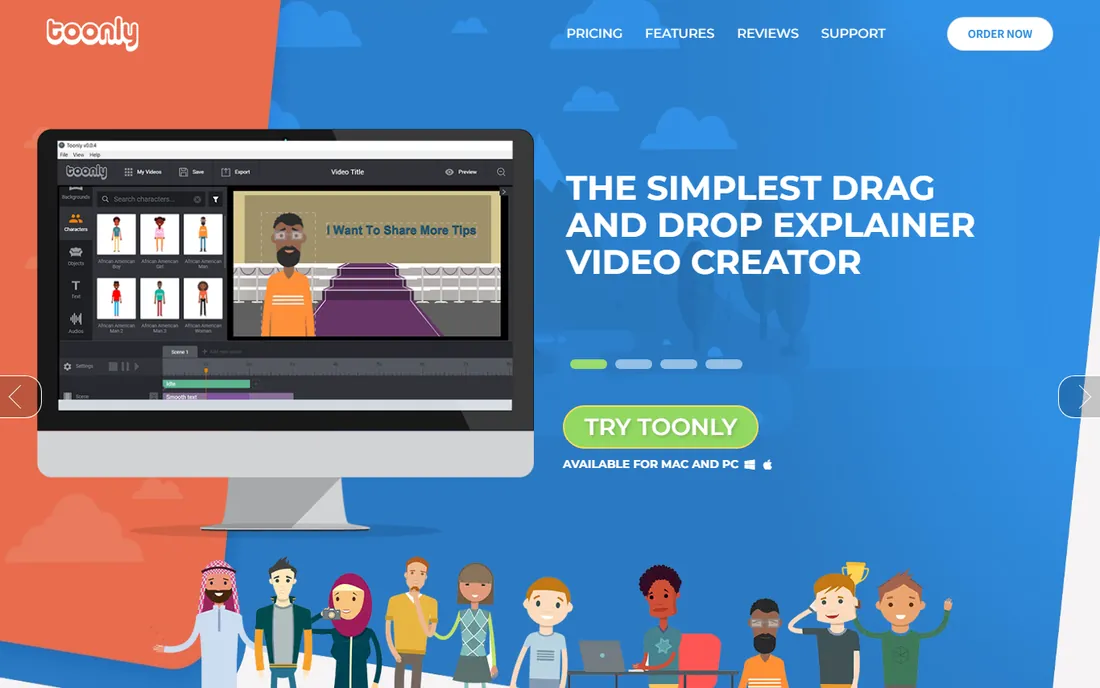 Toonly homepage