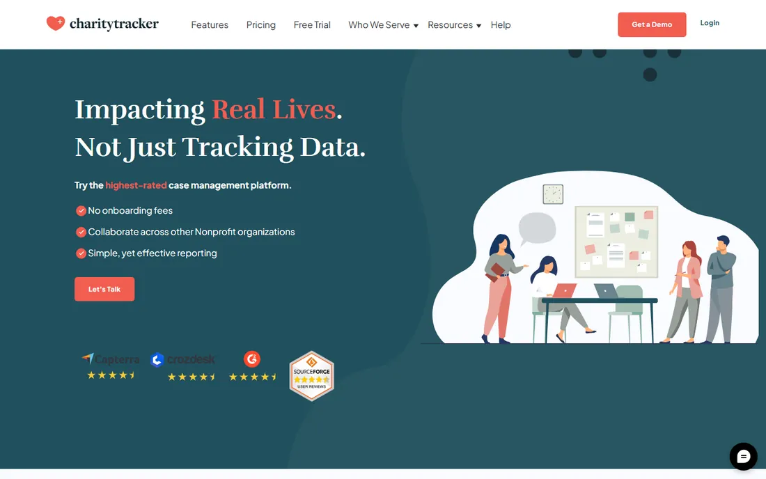 CharityTracker homepage