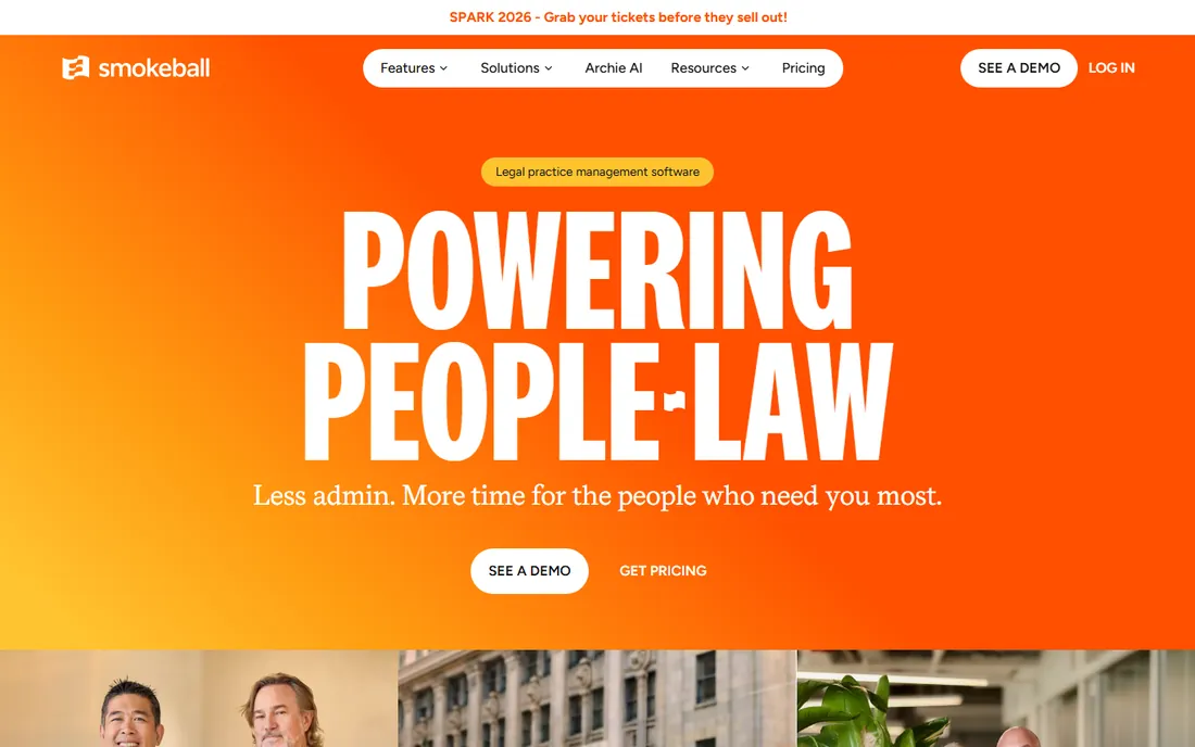Smokeball homepage