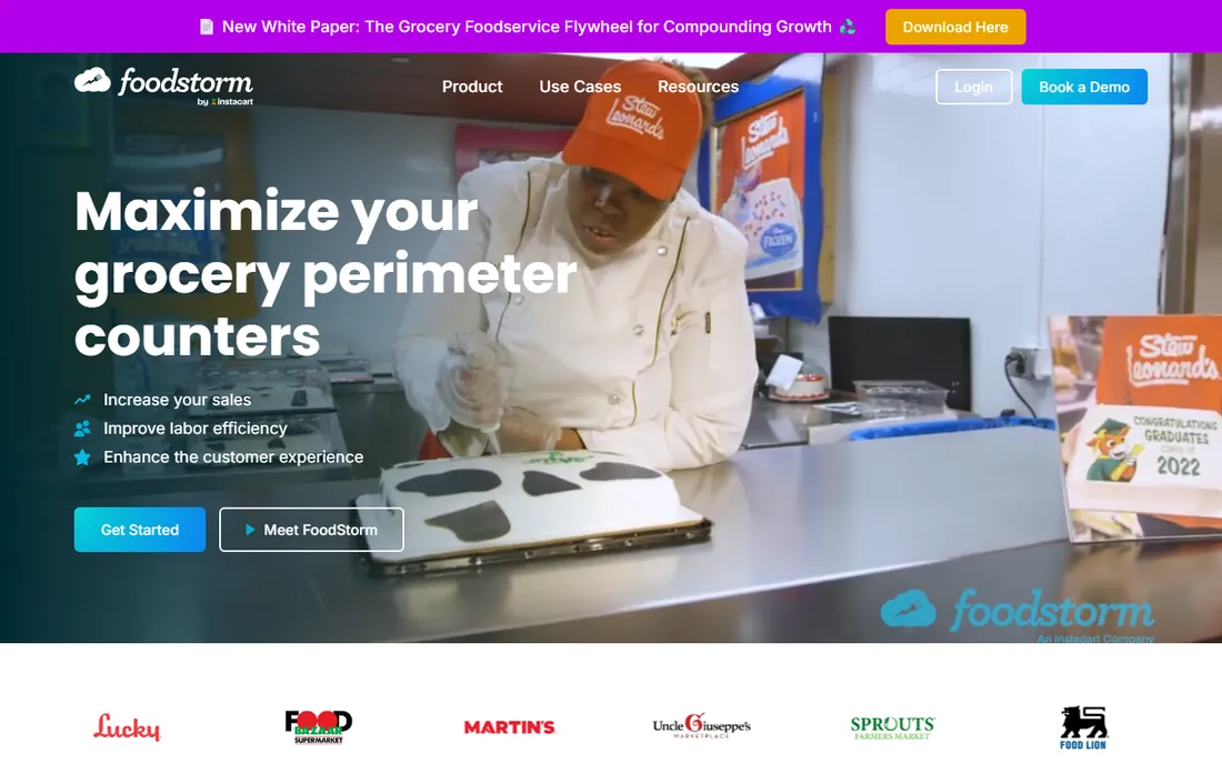 FoodStorm homepage