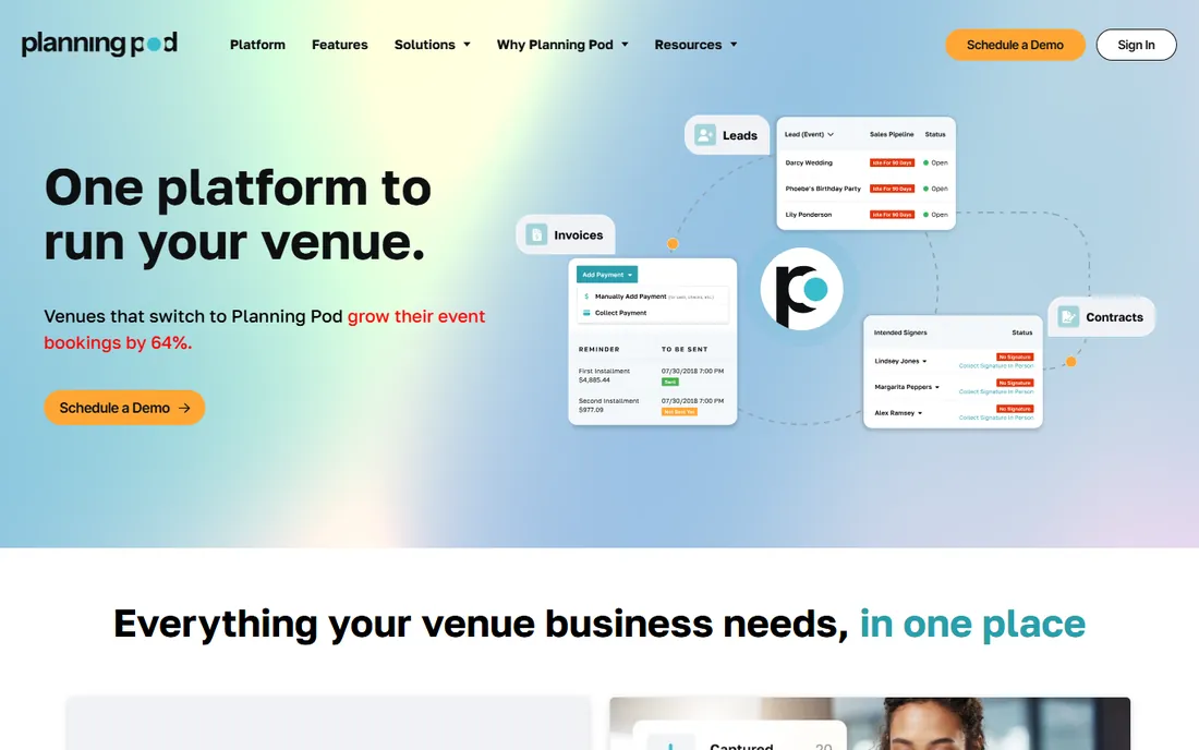 Planning Pod homepage