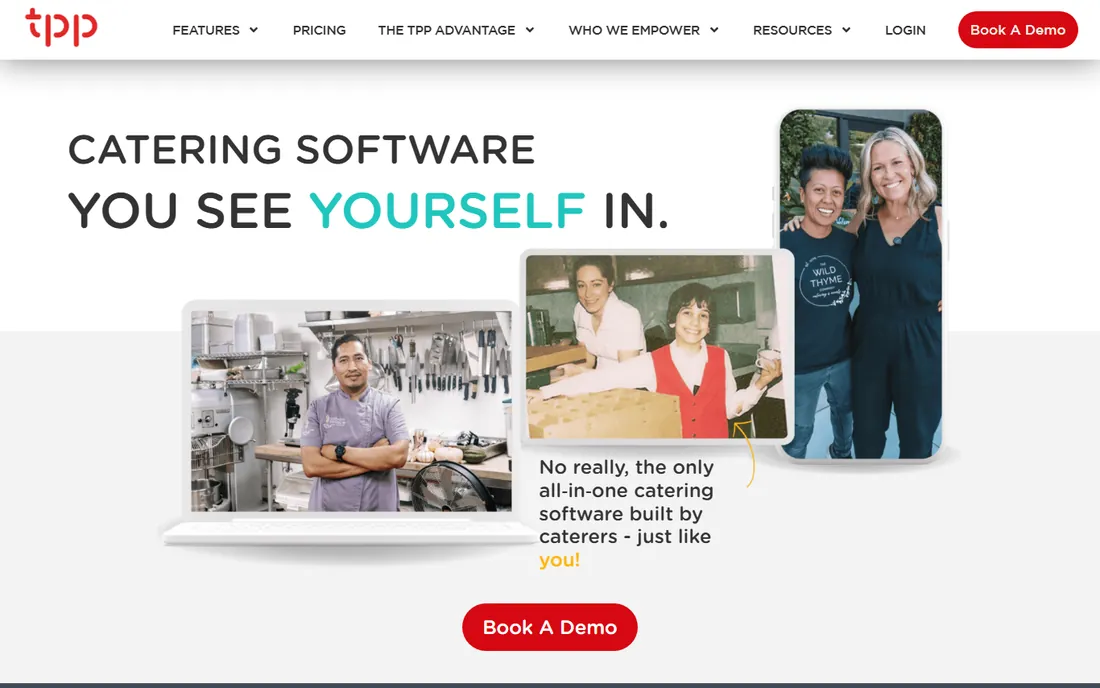 Total Party Planner homepage
