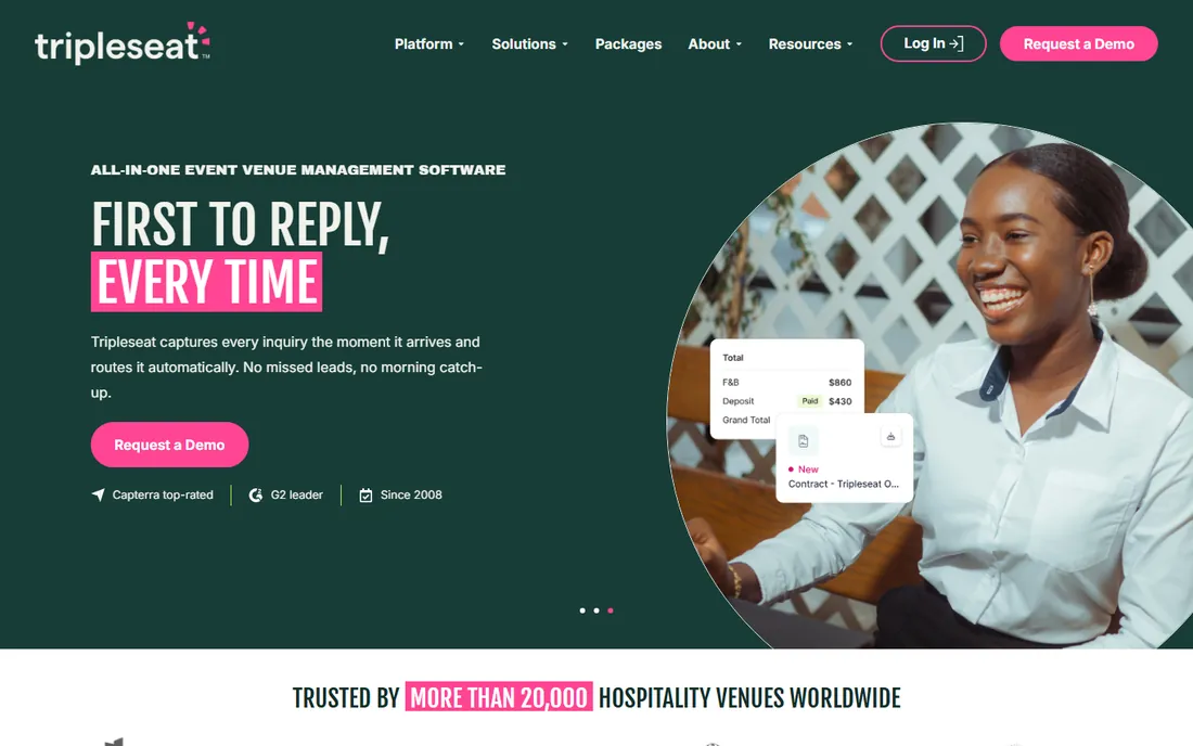 Tripleseat homepage