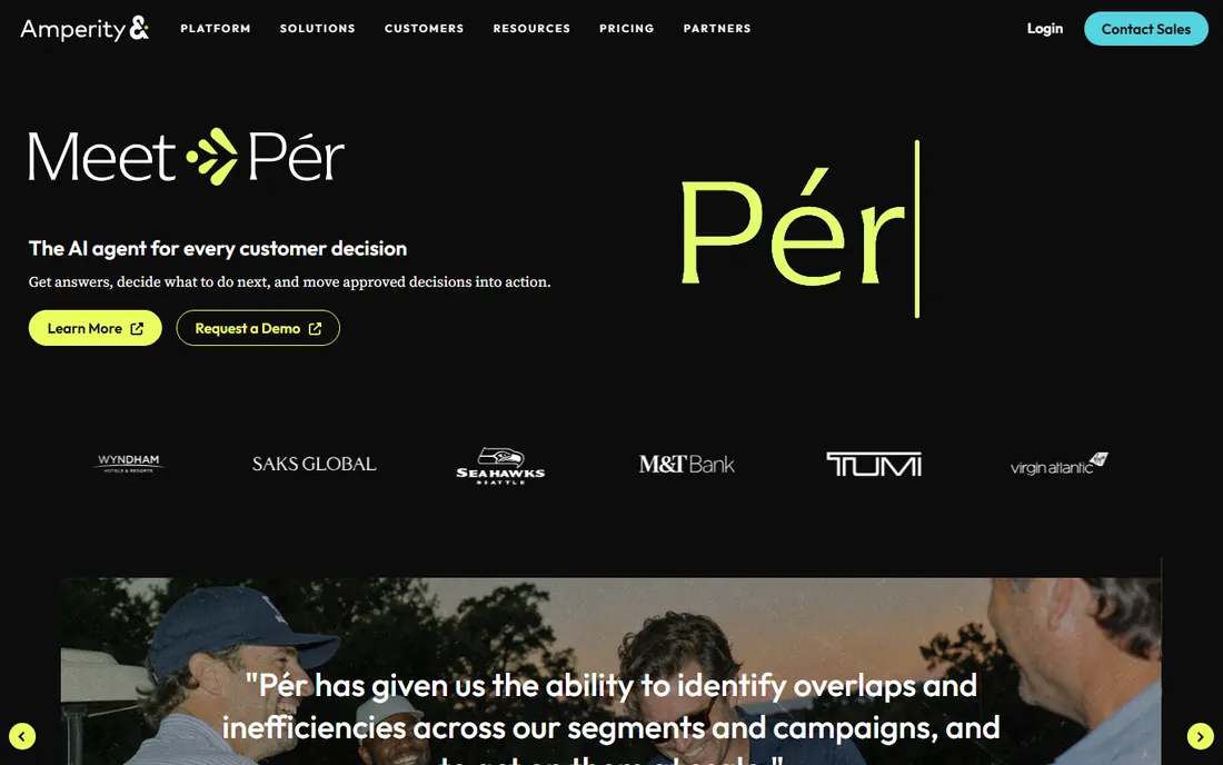Amperity homepage