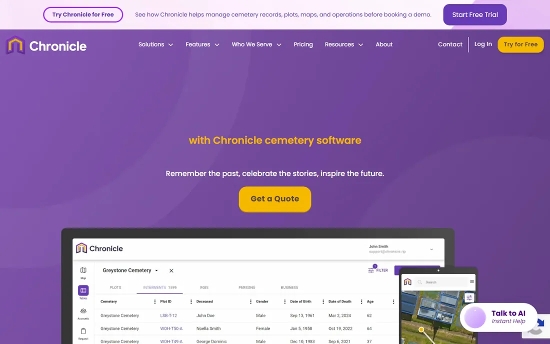 Chronicle homepage