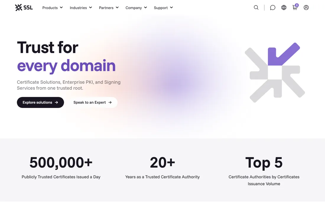 SSL.com homepage